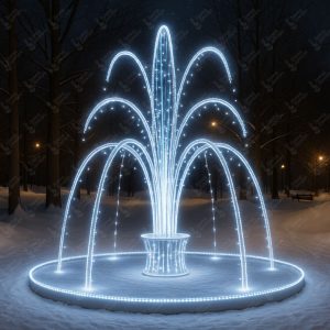 Новогодний уличный фонтан купить