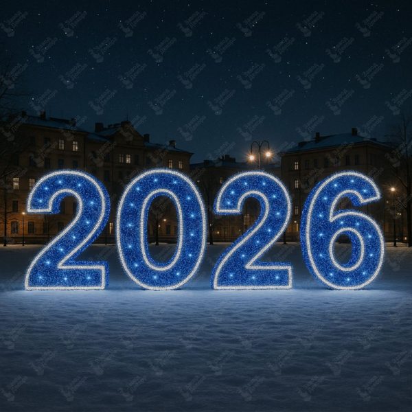 Купить световую фигуру «Цифры 2026»