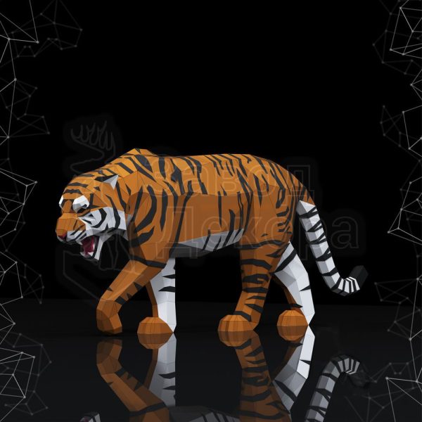 Металлический тигр для улицы