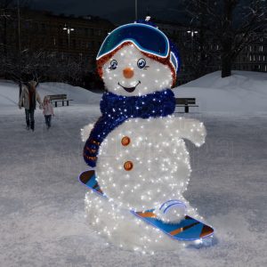 Светодиодный снеговик для улицы