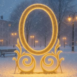 Новогодняя уличная фотозона с подсветкой Беларусь
