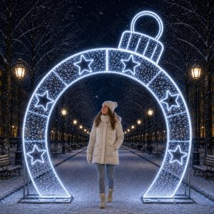 Уличная световая арка Игрушка на Новый год