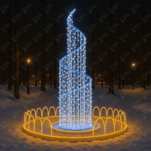 Купить новогодний светодиодный фонтан Беларусь