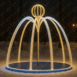 Новогодний уличный фонтан купить