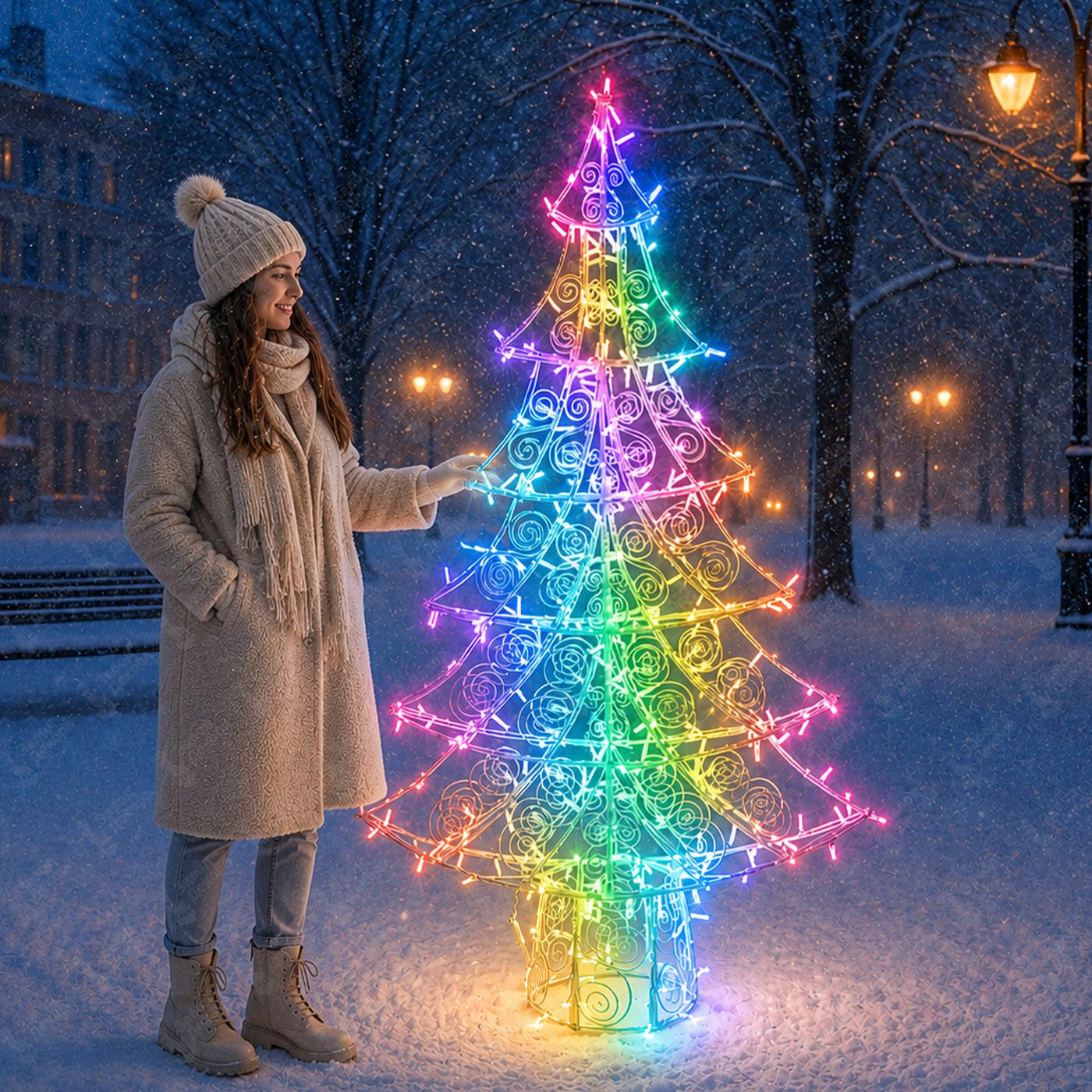 Светодиодная ель RGB купить