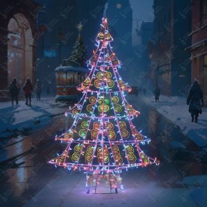 Светодиодная ель RGB купить