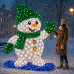 Светодиодный снеговик для улицы